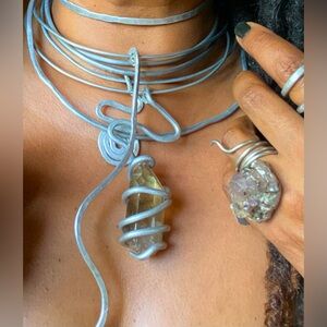 Cognac Smoky Quartz Choker